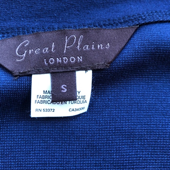 Navy Blue Soft Synthetic Dress - Picture 6 of 7